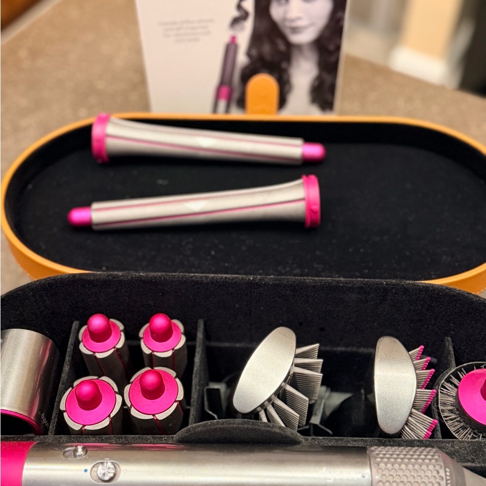 Dyson Airwrap Styler - Fuchsia and Gray